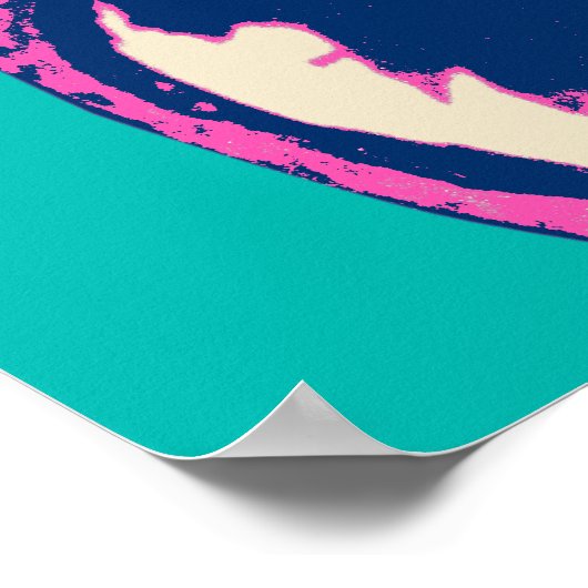 Cockatiel Pop Art Poster (Ecke)