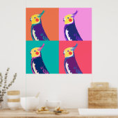 Cockatiel Pop Art Poster (Küche)