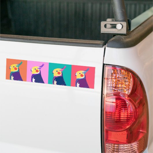 Cockatiel-Pop-Kunst Autoaufkleber (Auf Lkw)