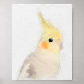 Cockatiel Portrait Poster (Vorne)