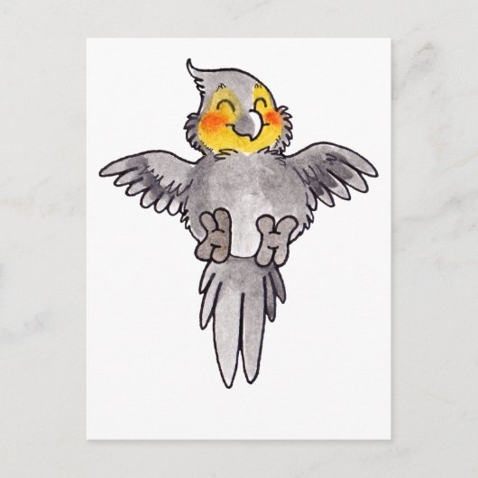 Cockatiel Postkarte (Vorderseite)