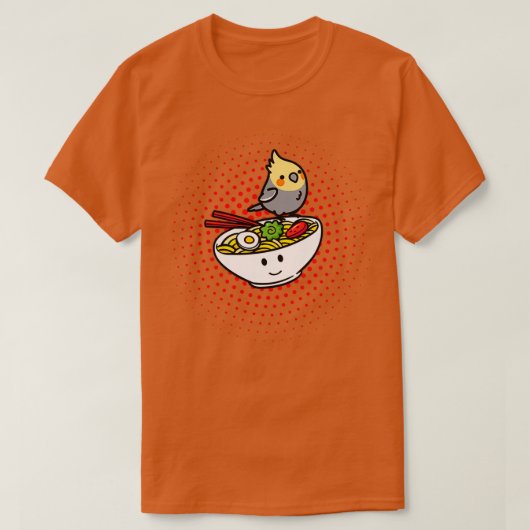 Cockatiel Ramen Japanischer Noodle Lover Geschenk T-Shirt (Design vorne)