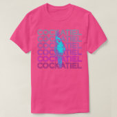 Cockatiel Retro-Geschenk T-Shirt (Design vorne)