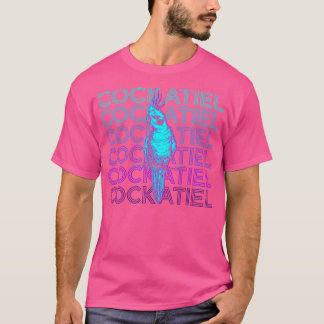Cockatiel Retro-Geschenk T-Shirt