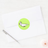 Cockatiel Runder Aufkleber (Umschlag)