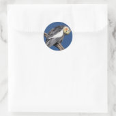 Cockatiel Runder Aufkleber (Tasche)