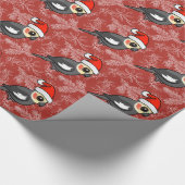 Cockatiel Santa Geschenkpapier (Ecke)