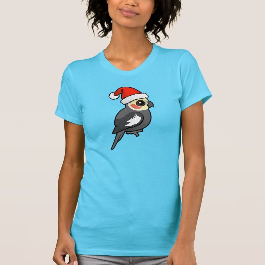 Cockatiel Santa T-Shirt (Vorderseite)