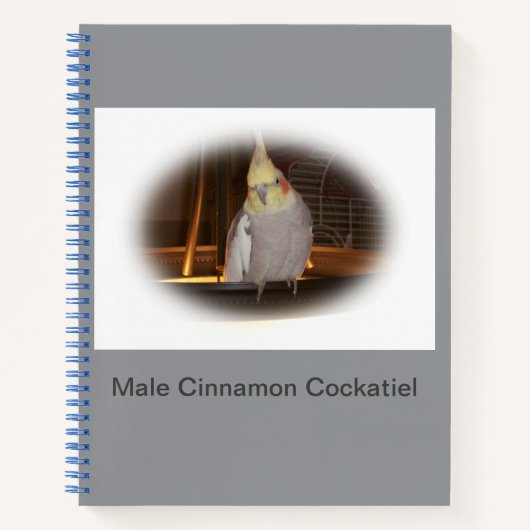 Cockatiel Spiral Notebook Notizblock (Vorderseite)