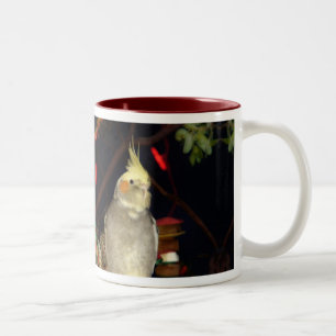 Cockatiel-Tasse - besonders angefertigt Zweifarbige Tasse