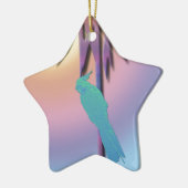 Cockatiel und Palme Tree Digitale Kunst Keramikornament (Links)