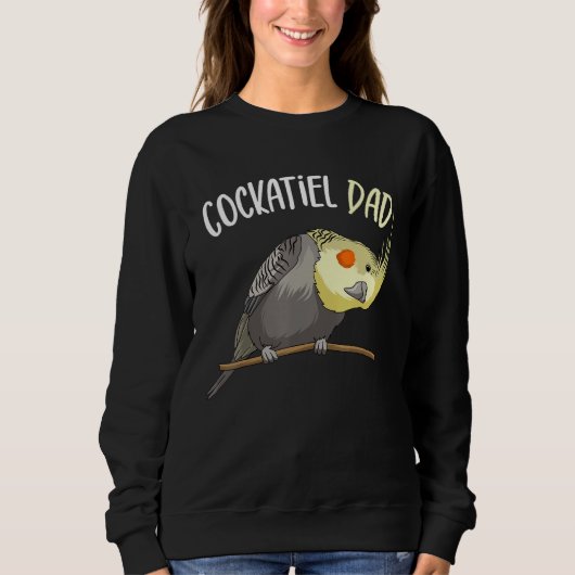 Cockatiel Vater Funny Bird Lover Men Sweatshirt (Vorderseite)