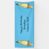 Cockatiel-Vogel-Cartoon Banner (Vertikal)