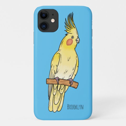 Cockatiel-Vogel-Cartoon Case-Mate iPhone Hülle (Rückseite)