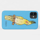 Cockatiel-Vogel-Cartoon Case-Mate iPhone Hülle (Rückseite (Horizontal))