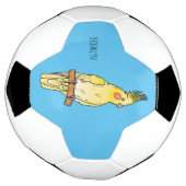 Cockatiel-Vogel-Cartoon Fußball (Gedreht)