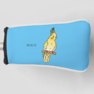 Cockatiel-Vogel-Cartoon Golf Headcover