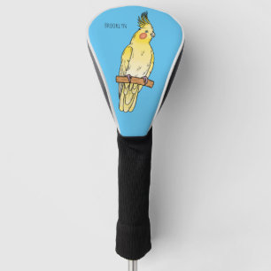 Cockatiel-Vogel-Cartoon Golf Headcover