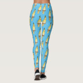 Cockatiel-Vogel-Cartoon Leggings (Rückseite)