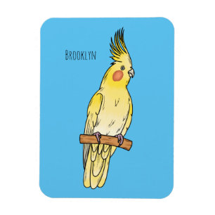 Cockatiel-Vogel-Cartoon Magnet