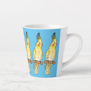 Cockatiel-Vogel-Cartoon Milchtasse