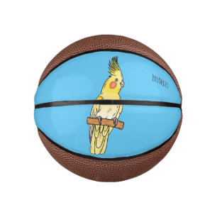 Cockatiel-Vogel-Cartoon Mini Basketball