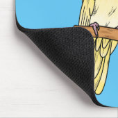 Cockatiel-Vogel-Cartoon Mousepad (Ecke)