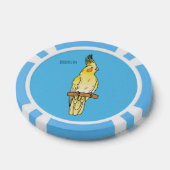 Cockatiel-Vogel-Cartoon Pokerchips (Einzeln)