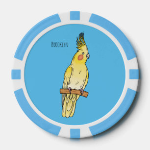 Cockatiel-Vogel-Cartoon Pokerchips