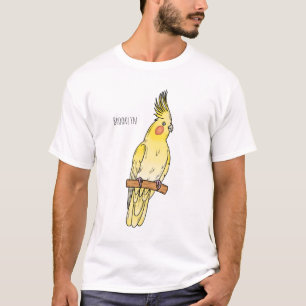 Cockatiel-Vogel-Cartoon T-Shirt