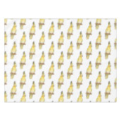 Cockatiel-Vogel-Cartoon Tischdecke (Vorderseite (Horizontal))