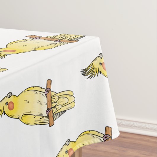 Cockatiel-Vogel-Cartoon Tischdecke (Beispiel)