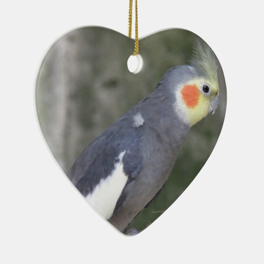 Cockatiel-Vogel Keramikornament (Rechts)