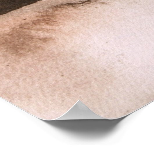 Cockatiel-Vogel-Malerkunst Poster (Ecke)