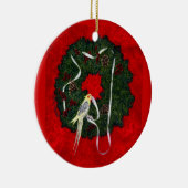 Cockatiel, Vogel-Verzierung - "Sankt kleiner Keramikornament (Rechts)