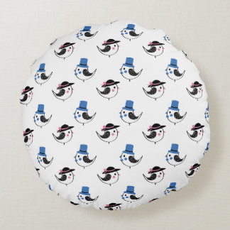 Cockatiel-Vogelspinnerei Rundes Kissen