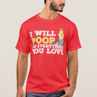 Cockatiel Weiro Bird Quarrion Parrot Funny Geschen T-Shirt