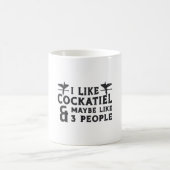 Cockatielbesitzer Ich mag Cockatiel Funny Birds Kaffeetasse (Mittel)