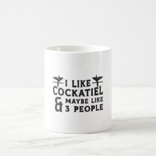 Cockatielbesitzer Ich mag Cockatiel Funny Birds Kaffeetasse