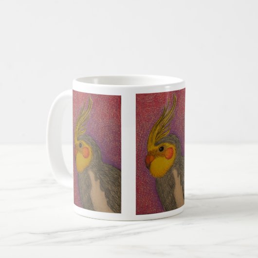Cockatielkaffee-Tasse Kaffeetasse (Vorderseite Links)