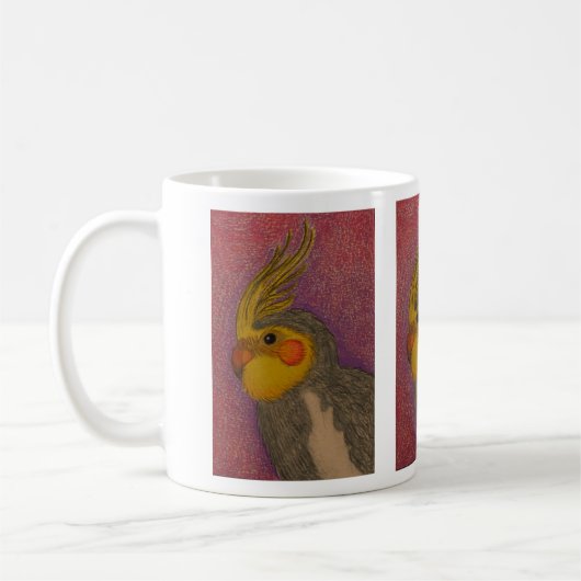Cockatielkaffee-Tasse Kaffeetasse (Links)