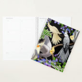 Cockatiels in Vergessen Me Nots Weekly Monthly Pla Planer (Anzeige)
