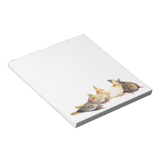 Cockatiels Notizblock (angewinkelt)