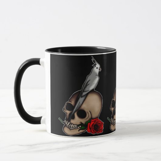 Cockatiels sind Goth, Tasse (Links)