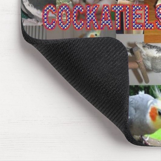 Cockatiels sind speziell mousepad (Ecke)