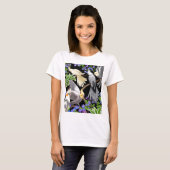 Cockatiels-und Vergissmeinnicht-Baby - Puppe T - T-Shirt (Vorne ganz)