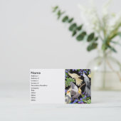 Cockatiels-Visitenkarte Visitenkarte (Stehend Vorderseite)