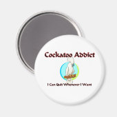 Cockatoo Addict Magnet (Vorderseite/Rückseite)