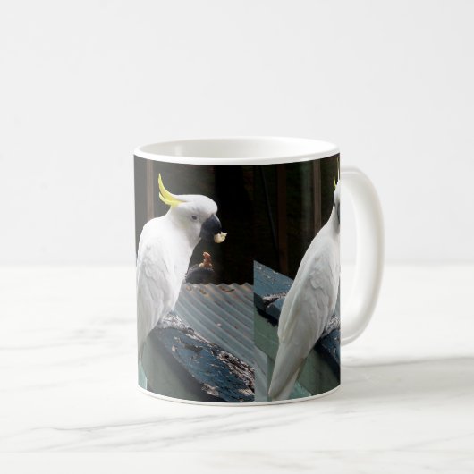 Cockatoo am Frühstück Kaffeetasse (VorderseiteRechts)