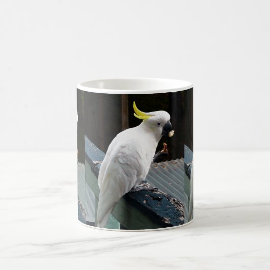 Cockatoo am Frühstück Kaffeetasse (Mittel)